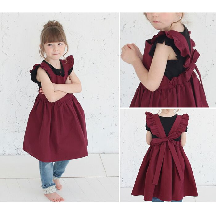 BACKYARD FAMILY「エプロンドレス 子ども 通販 エプロン ドレス 子供 5014-19-55 エプロンワンピース」|その他|