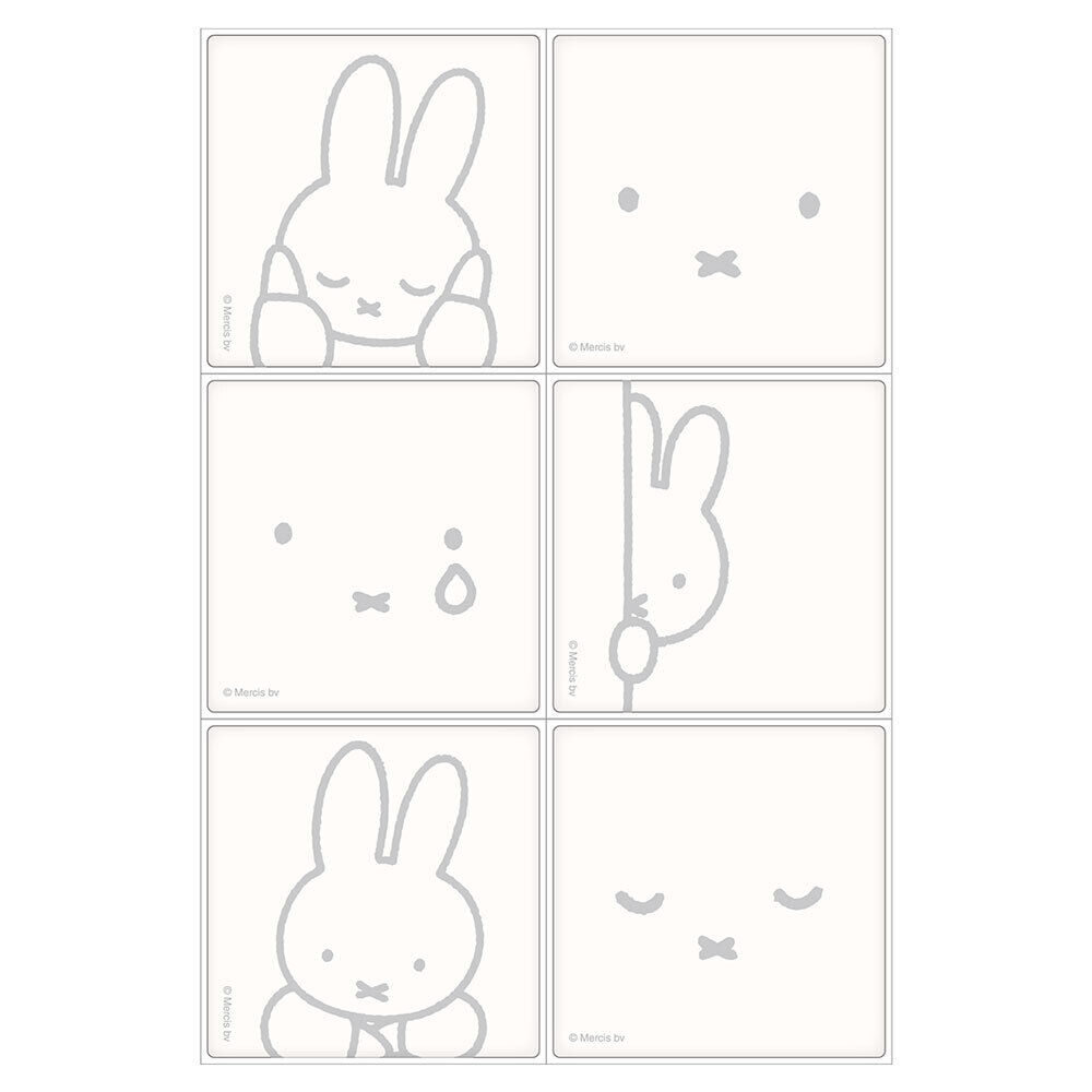 BACKYARD FAMILY「タイルシール キャラクター 通販 ウォールステッカー 子供部屋 タイル シール デコ」|その他|グレー1