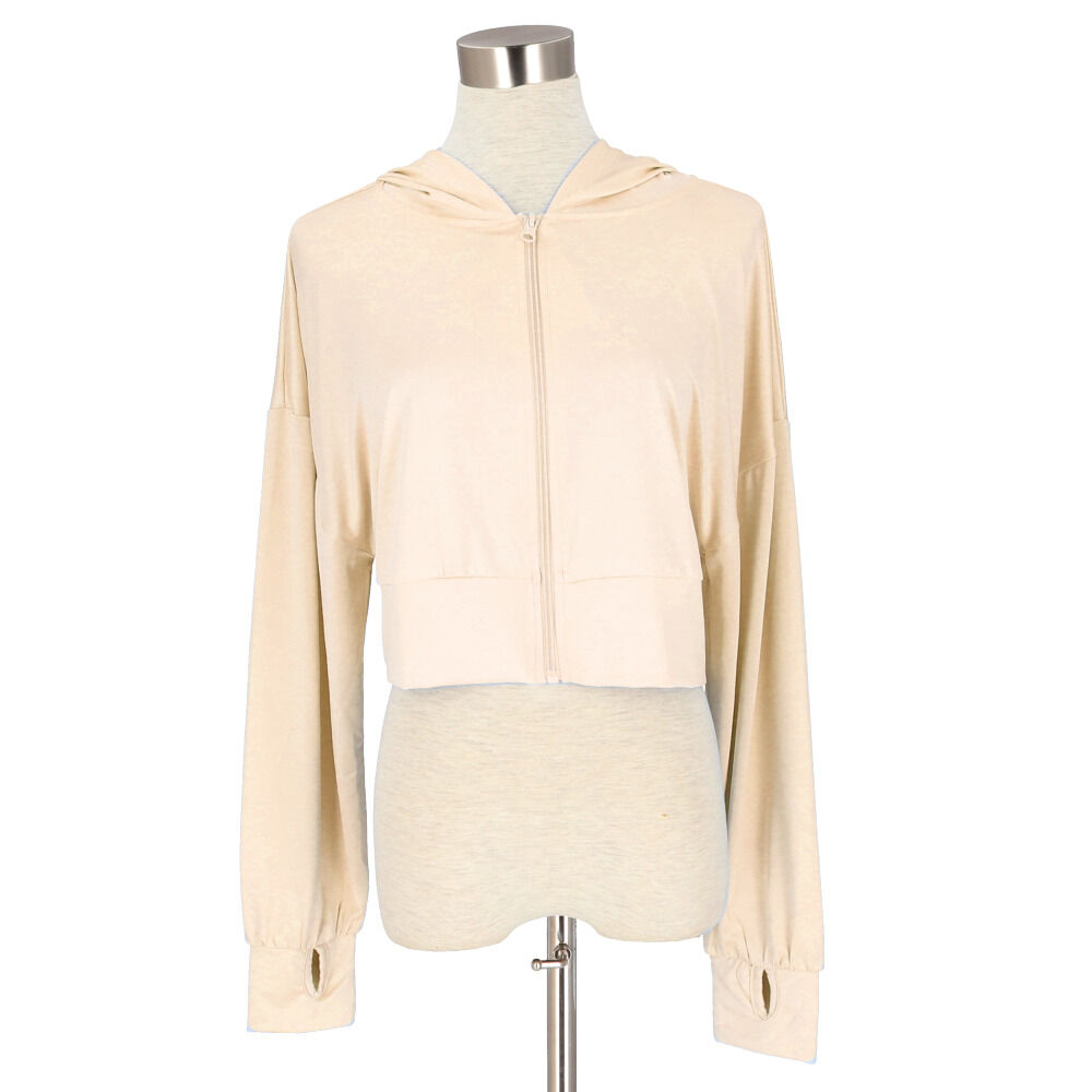 BACKYARD FAMILY「接触冷感 ラッシュガード レディース 通販 ショート丈 レディースラッシュガード」|スポーツ|ベージュ1