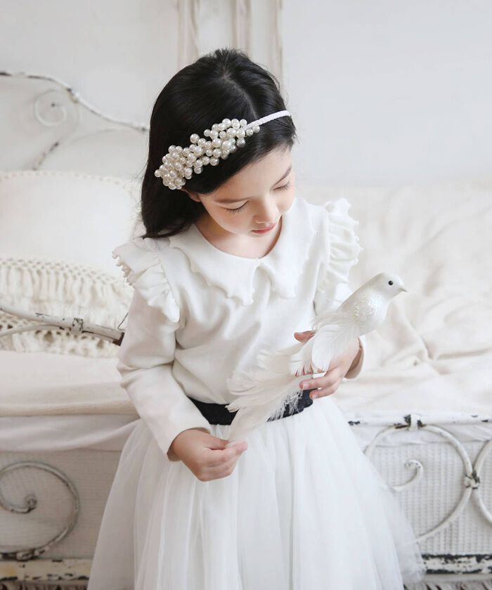 BACKYARD FAMILY「Rora カチューシャ キッズ 通販 エルシエ ヘッドドレス 髪飾り ヘアバンド パール 大きい」|その他|