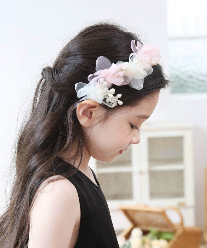 BACKYARD FAMILY「Rora カチューシャ キッズ 通販 ウェディング ヘッドドレス 髪飾り ヘアバンド 花 フラワー」|その他|