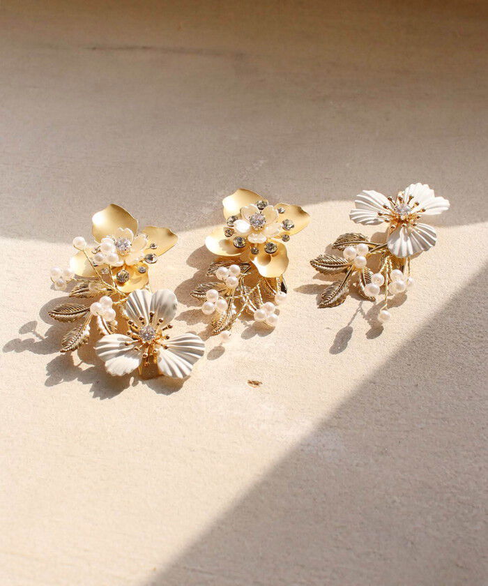 BACKYARD FAMILY「Rora ヘアクリップ キッズ 3個セット 通販 ローレン 花冠 髪飾り 髪留め 花 フラワー」|その他|