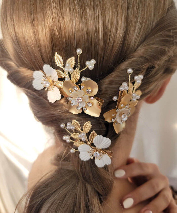 BACKYARD FAMILY「Rora ヘアクリップ キッズ 3個セット 通販 ローレン 花冠 髪飾り 髪留め 花 フラワー」|その他|