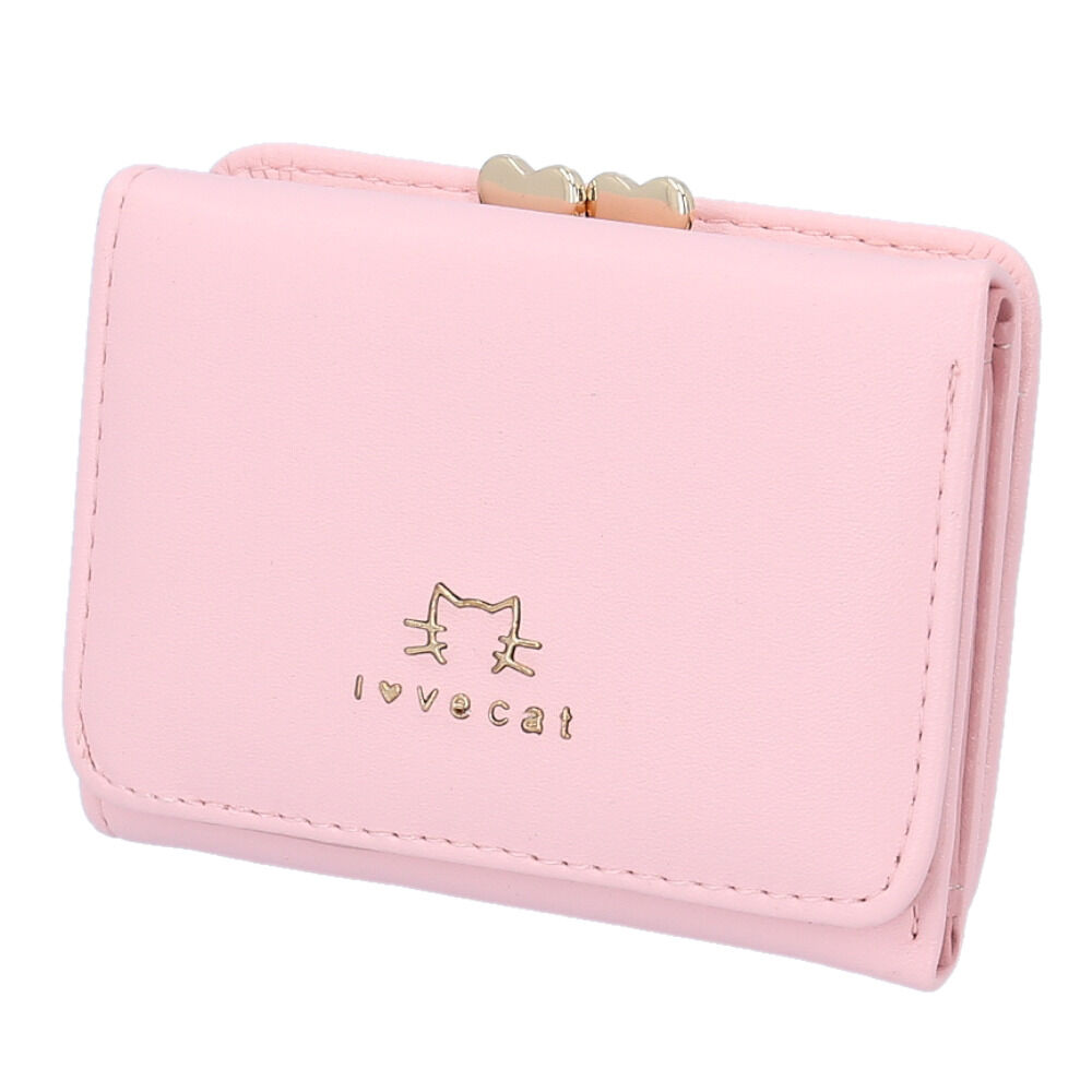 BACKYARD FAMILY「財布 三つ折りレディース 好評 三つおり 三つ折り財布 さいふ サイフ コンパクト財布 ミニ財布」|財布|ピンク2