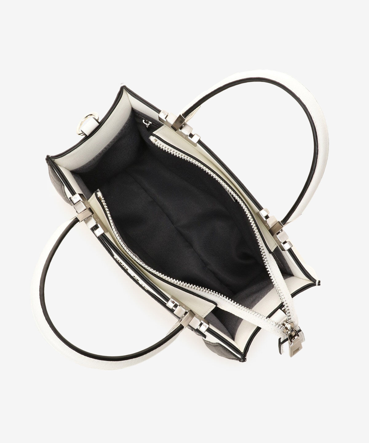 Samantha Vega「レター型ポーチ付きBOXトート(バイカラー)」|ハンドバッグ|