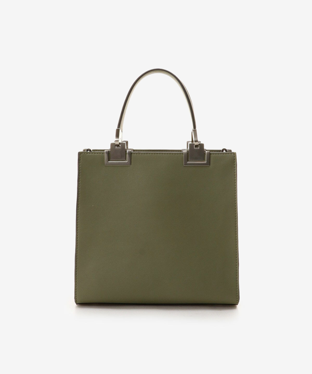 Samantha Vega「レター型ポーチ付きBOXトート(バイカラー)」|ハンドバッグ|