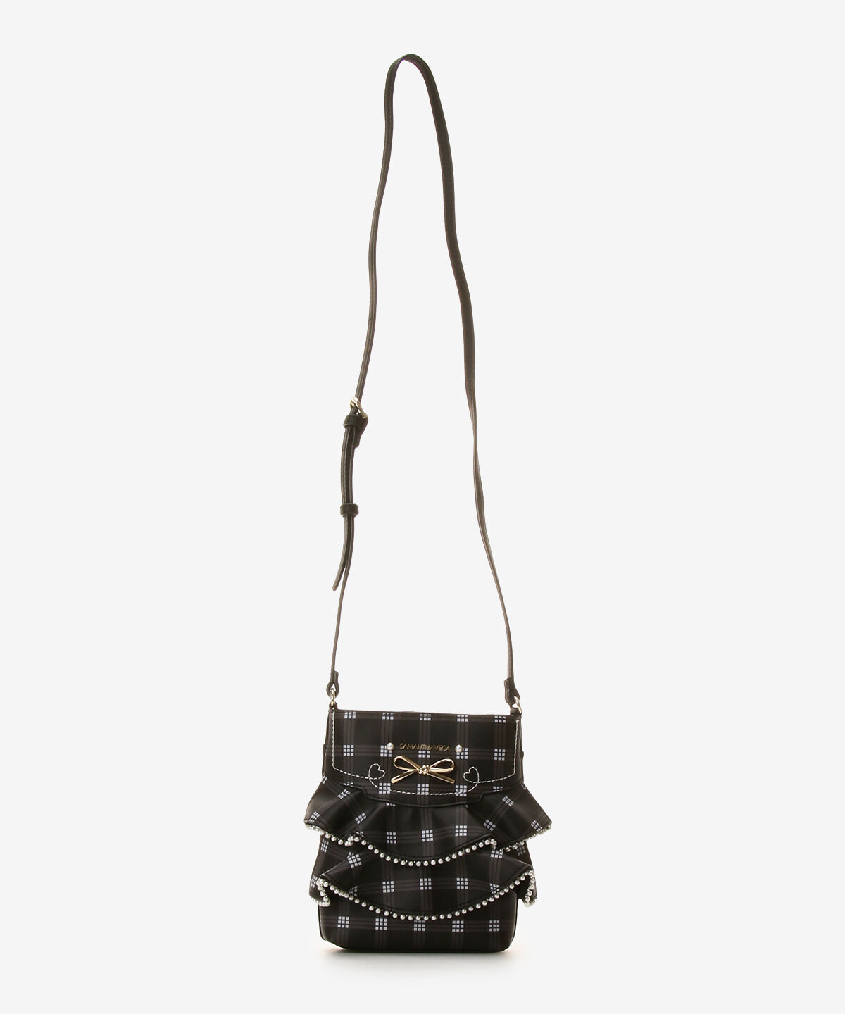 Samantha Vega「フリルリボンチェックショルダーバッグ」|ショルダー・メッセンジャー|