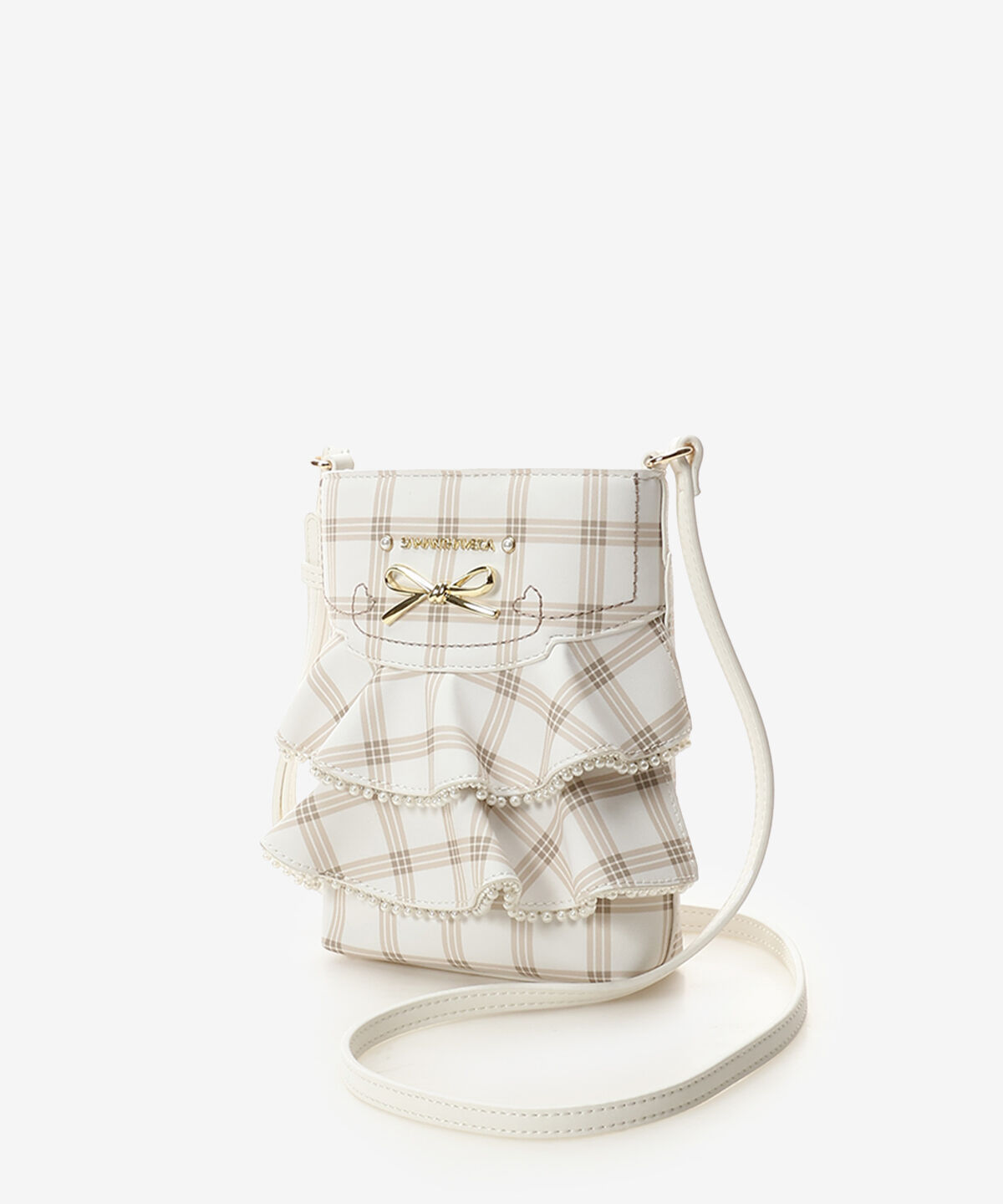 Samantha Vega「フリルリボンチェックショルダーバッグ」|ショルダー・メッセンジャー|