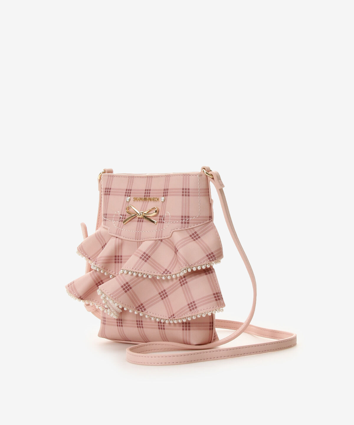 Samantha Vega「フリルリボンチェックショルダーバッグ」|ショルダー・メッセンジャー|