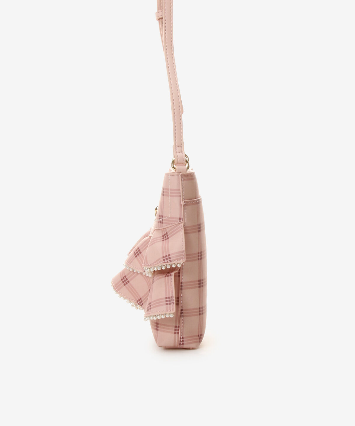 Samantha Vega「フリルリボンチェックショルダーバッグ」|ショルダー・メッセンジャー|