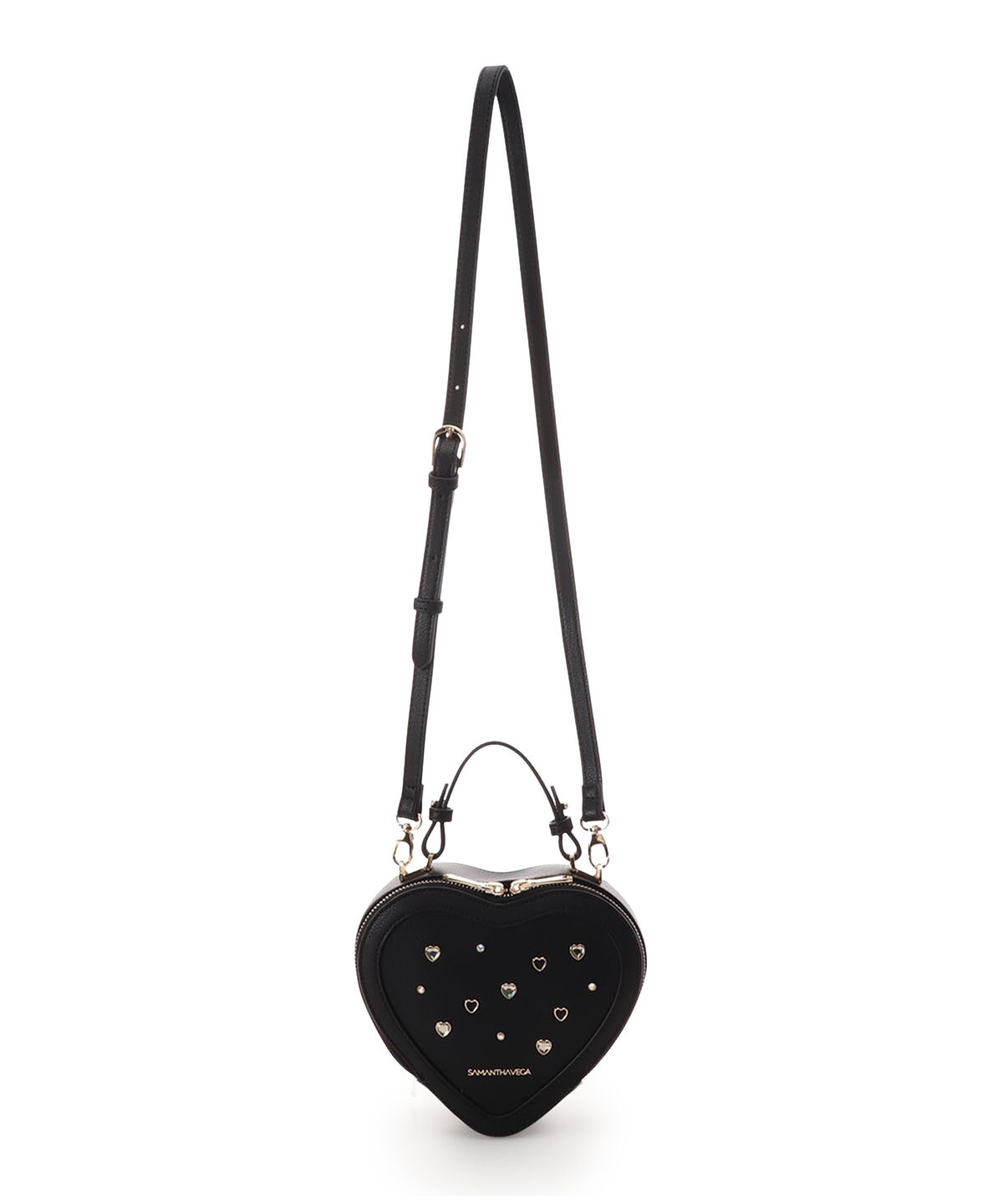 Samantha Vega「ビジューハート型ショルダーバッグ」|ショルダー・メッセンジャー|