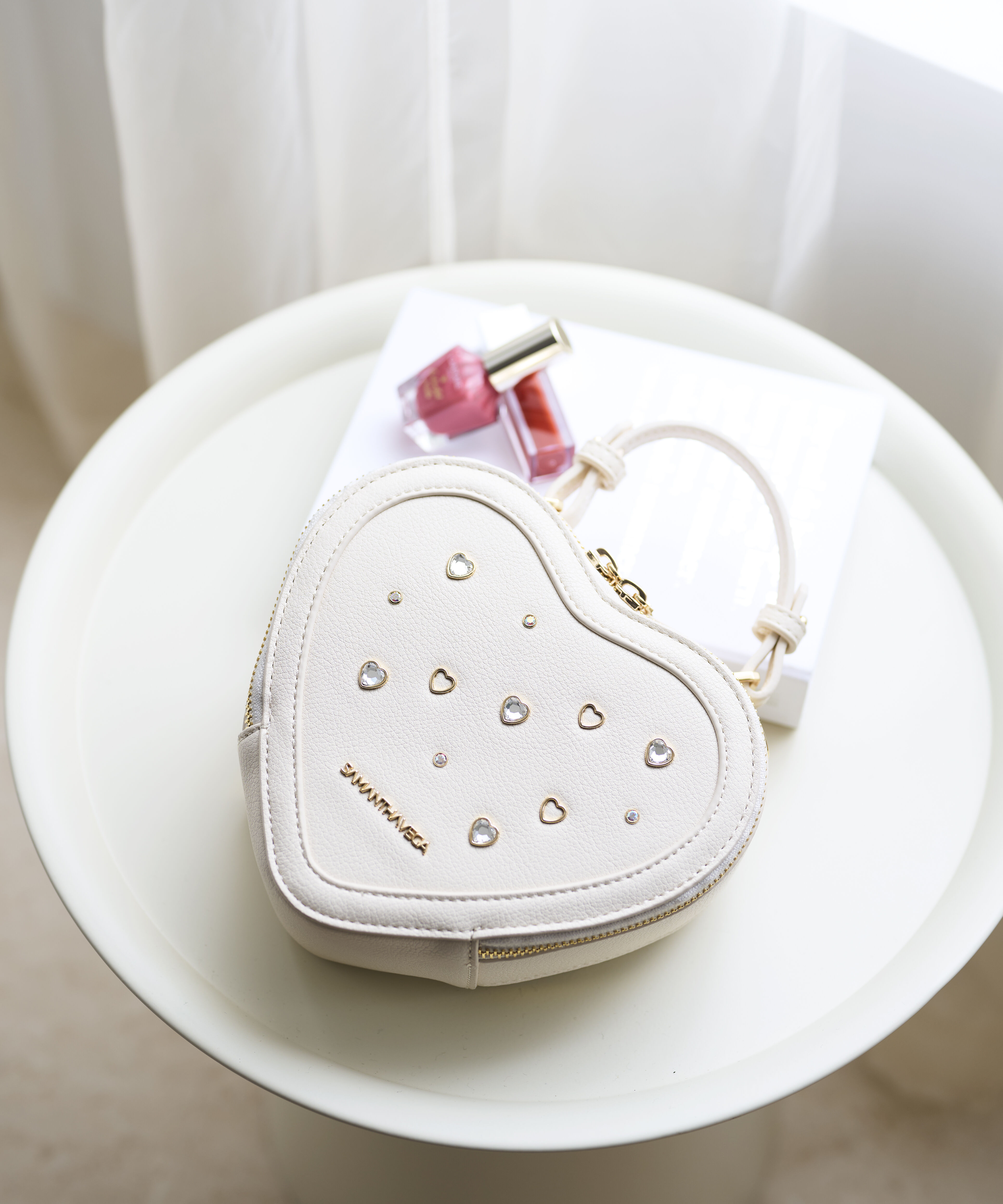 Samantha Vega「ビジューハート型ショルダーバッグ」|ショルダー・メッセンジャー|