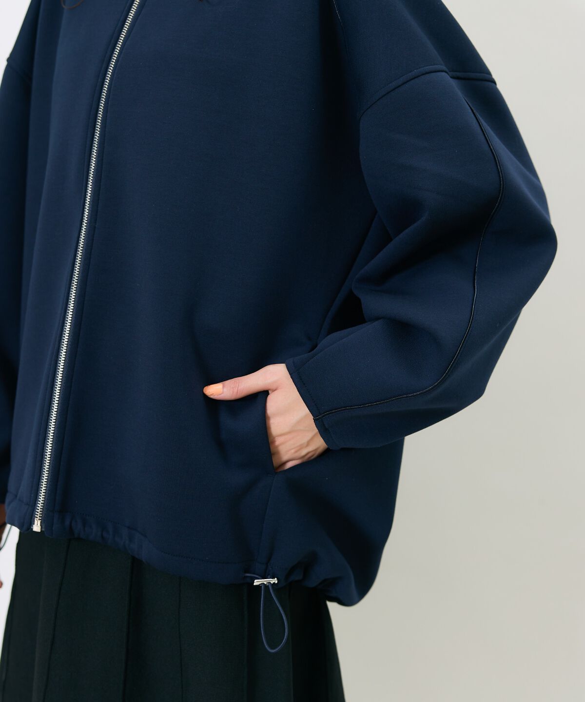 アンドクチュール「ダンボールポンチフーディーブルゾン」|ブルゾン・スタジャン|