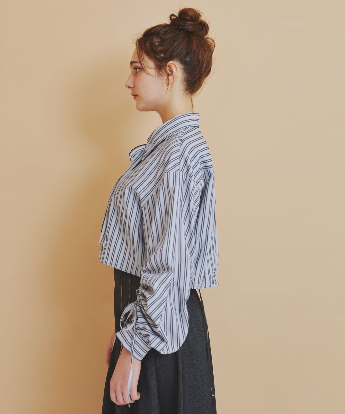 REDYAZEL「ドロストストライプシャツ」|シャツ・ブラウス|