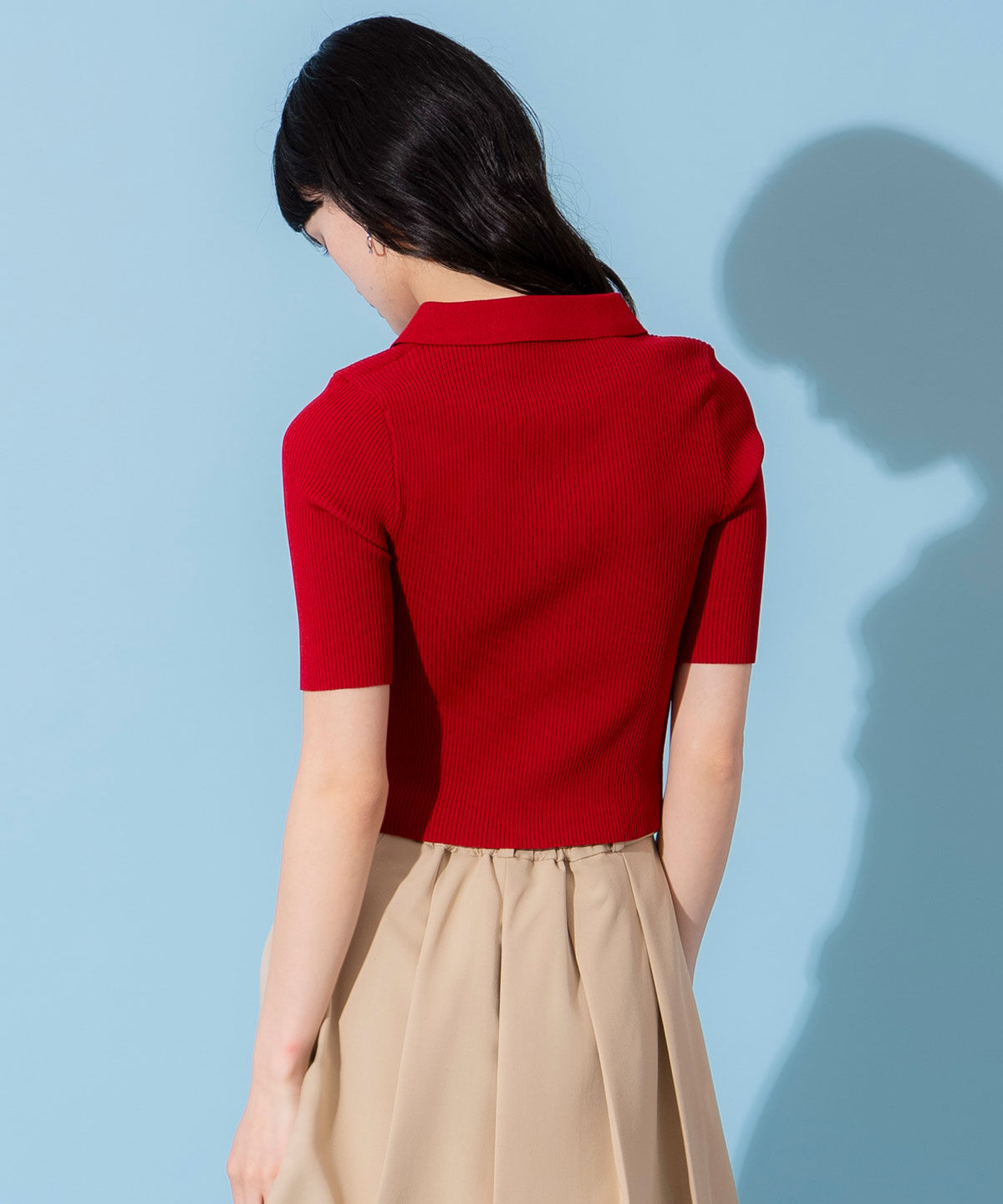 REDYAZEL「ZIPリブニットトップス」|ニット・セーター|