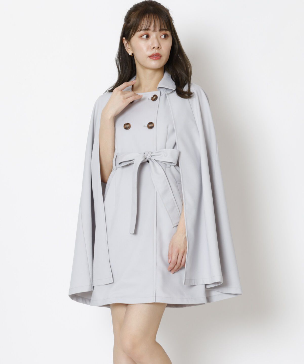 WILLSELECTION「ダブル釦2WAYマントコート」|その他|サックス