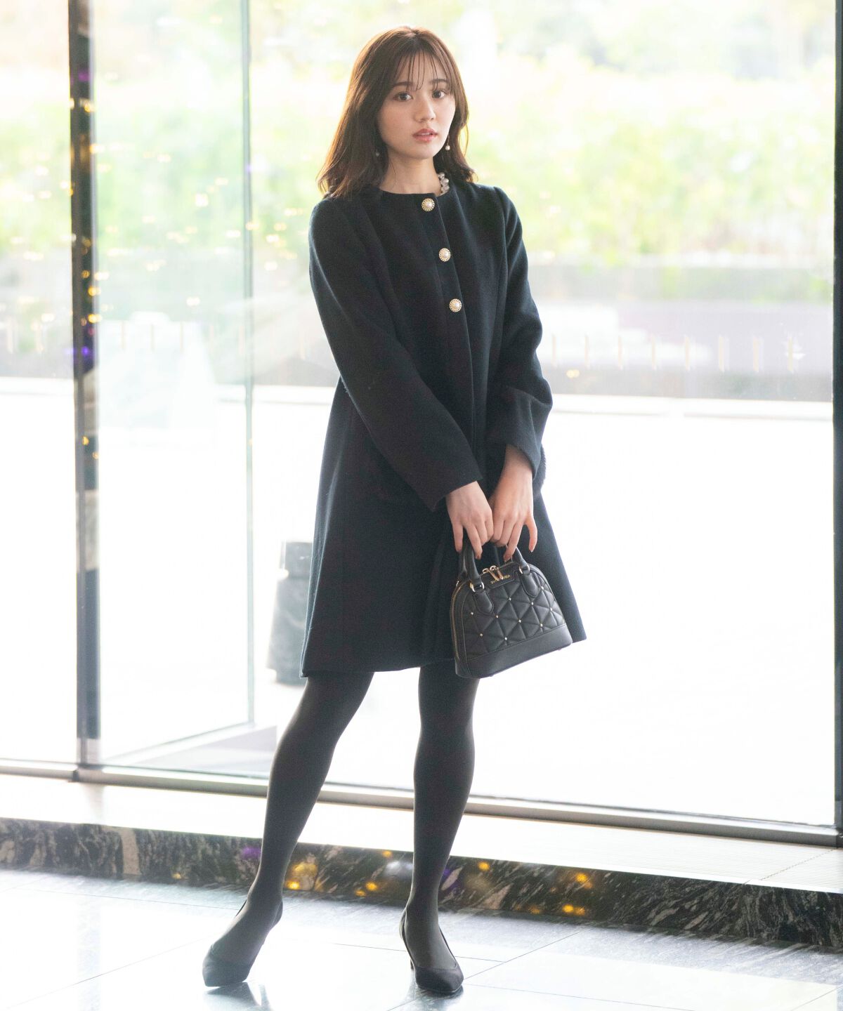 WILLSELECTION「ポケファーノーカラーコート」|ノーカラーコート|