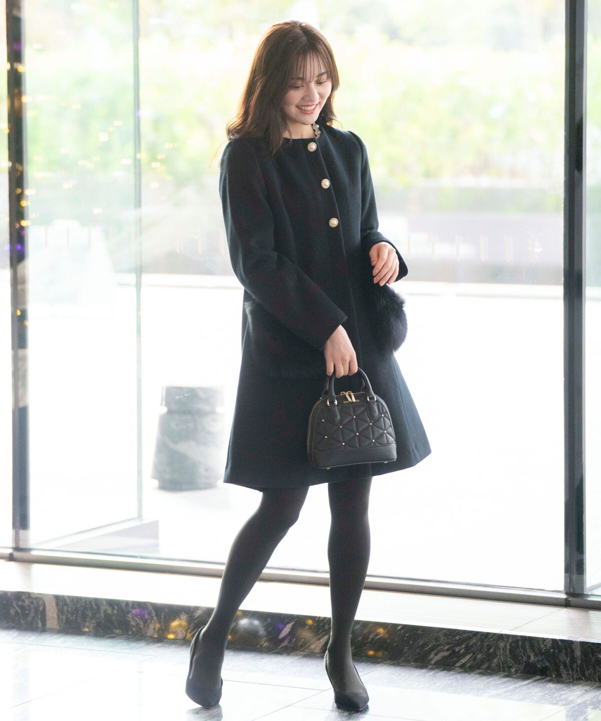 WILLSELECTION「ポケファーノーカラーコート」|ノーカラーコート|