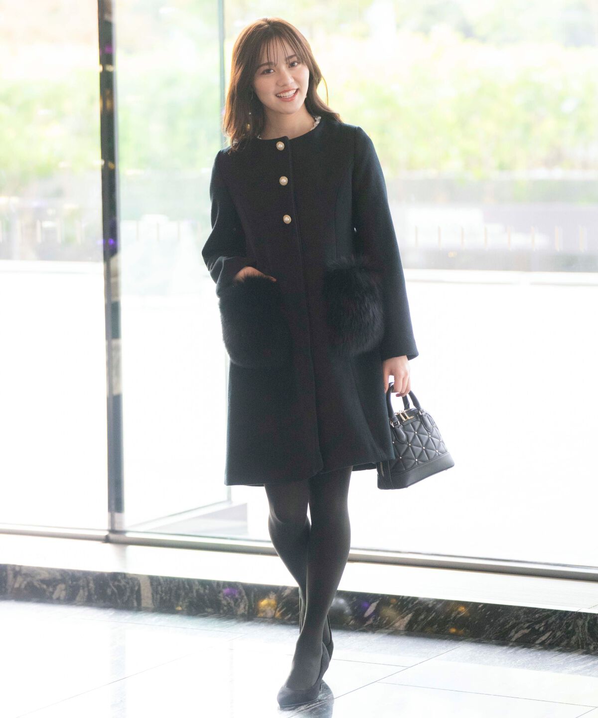 WILLSELECTION「ポケファーノーカラーコート」|ノーカラーコート|