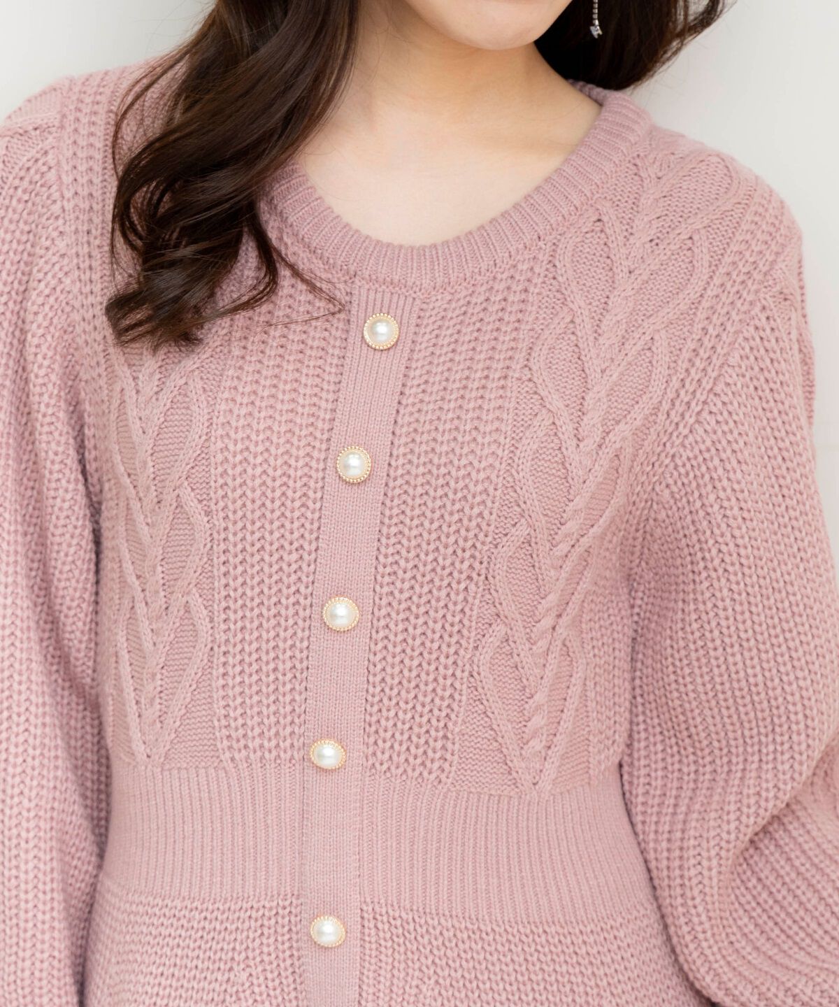 WILLSELECTION「ハートケーブルニットワンピース」|ワンピース|