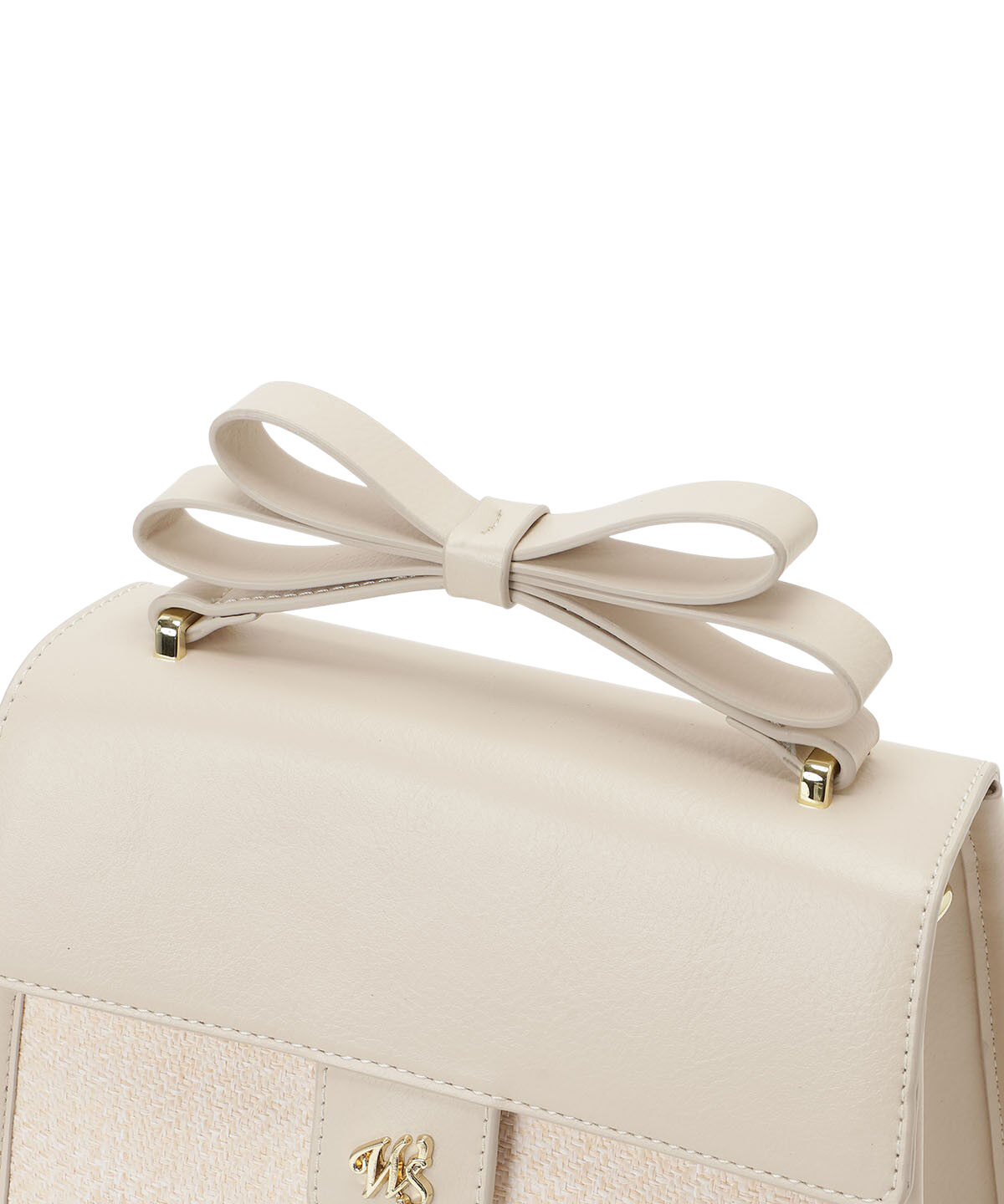 WILLSELECTION「リボンハンドル雑材コンビバッグ」|ショルダー・メッセンジャー|