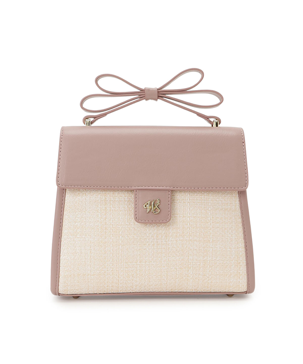 WILLSELECTION「リボンハンドル雑材コンビバッグ」|ショルダー・メッセンジャー|