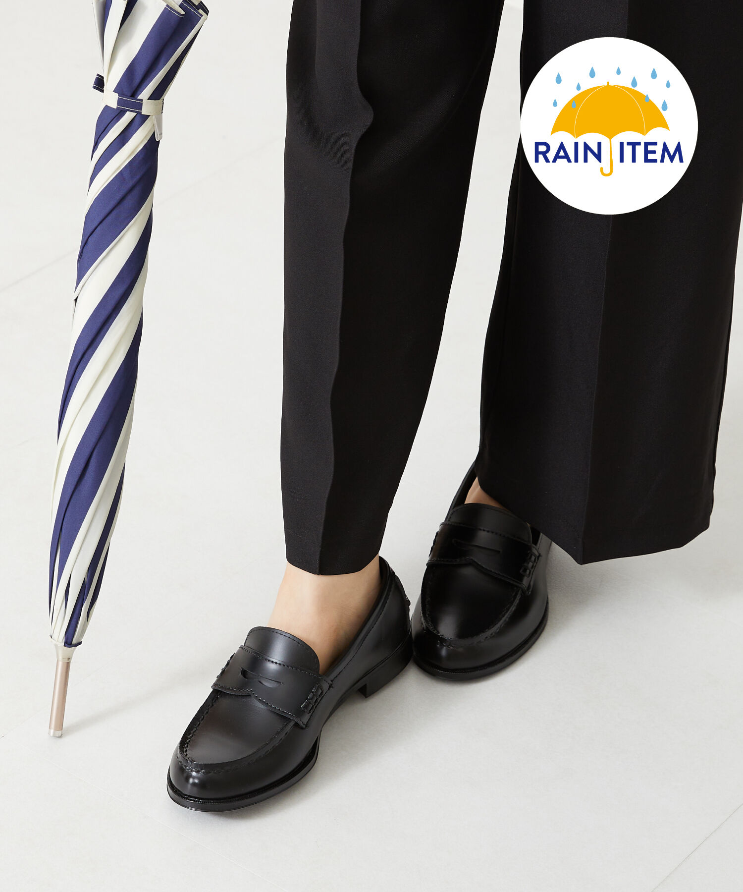 ORiental TRaffic「【防水】 レインローファー /R-1020 レインシューズ ローファー  晴雨兼用 通学 通勤」|パンプス|