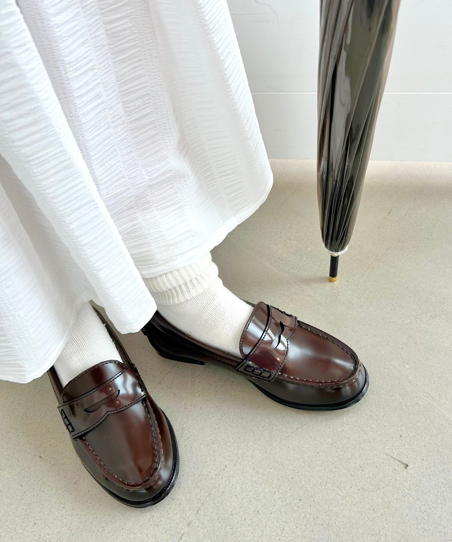 ORiental TRaffic「【防水】 レインローファー /R-1020 レインシューズ ローファー  晴雨兼用 通学 通勤」|パンプス|