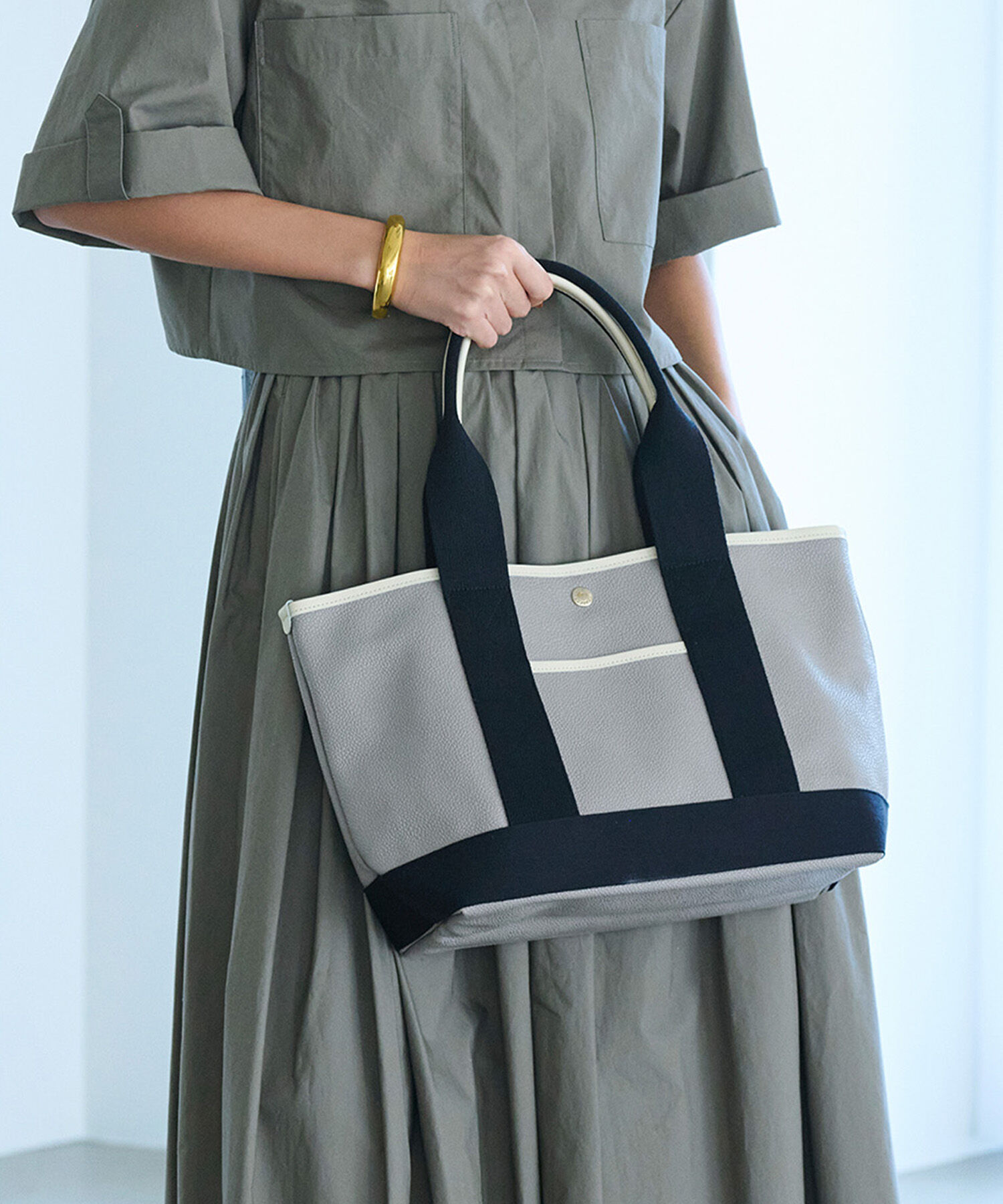 TOPKAPI BREATH「【Breath TOPKAPI】SCOTCH GRAIN スコッチグレイン A4 トートバッグ 」|トートバッグ|グレージュ