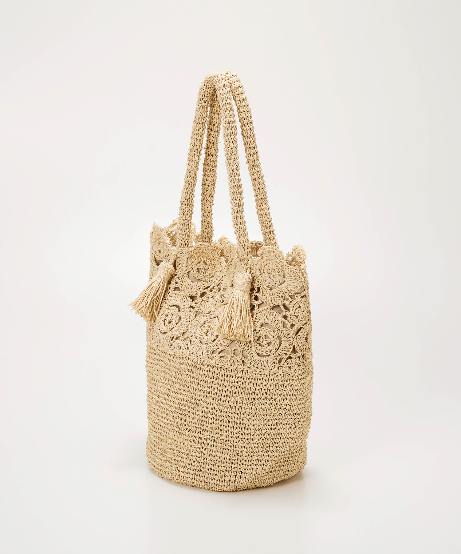 TOPKAPI BREATH「【TREASURE TOPKAPI】フラワーモチーフ ペーパー トートバッグ」|かごバッグ|