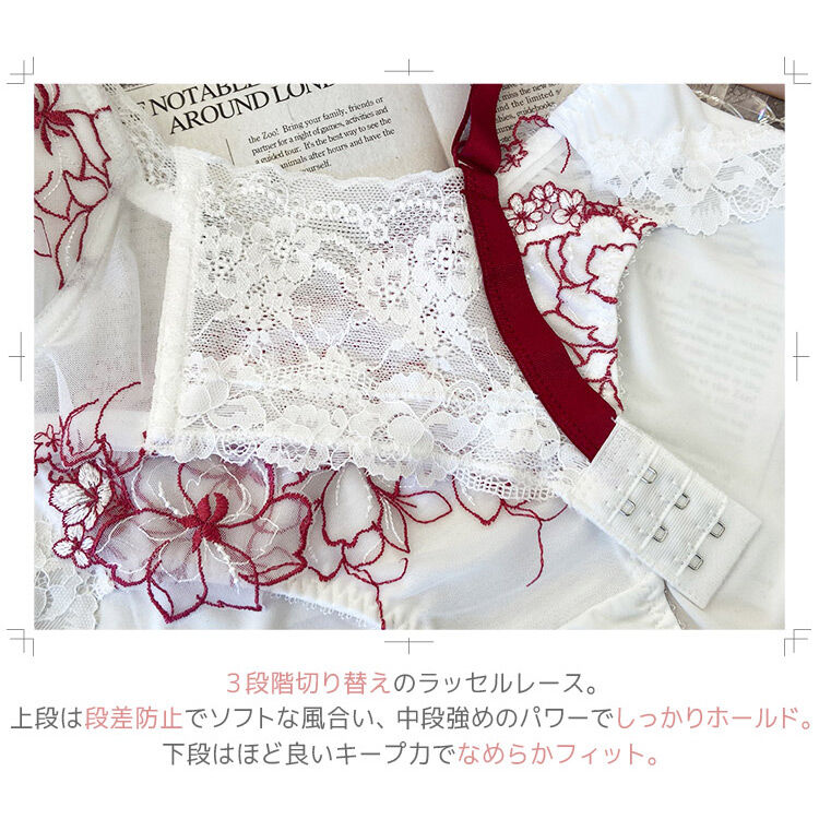 intesucre「アンテシュクレ なでしこブラ ブラジャー単品 サイドすっきりメイク CDEFGカップ IBT371」|インナー|