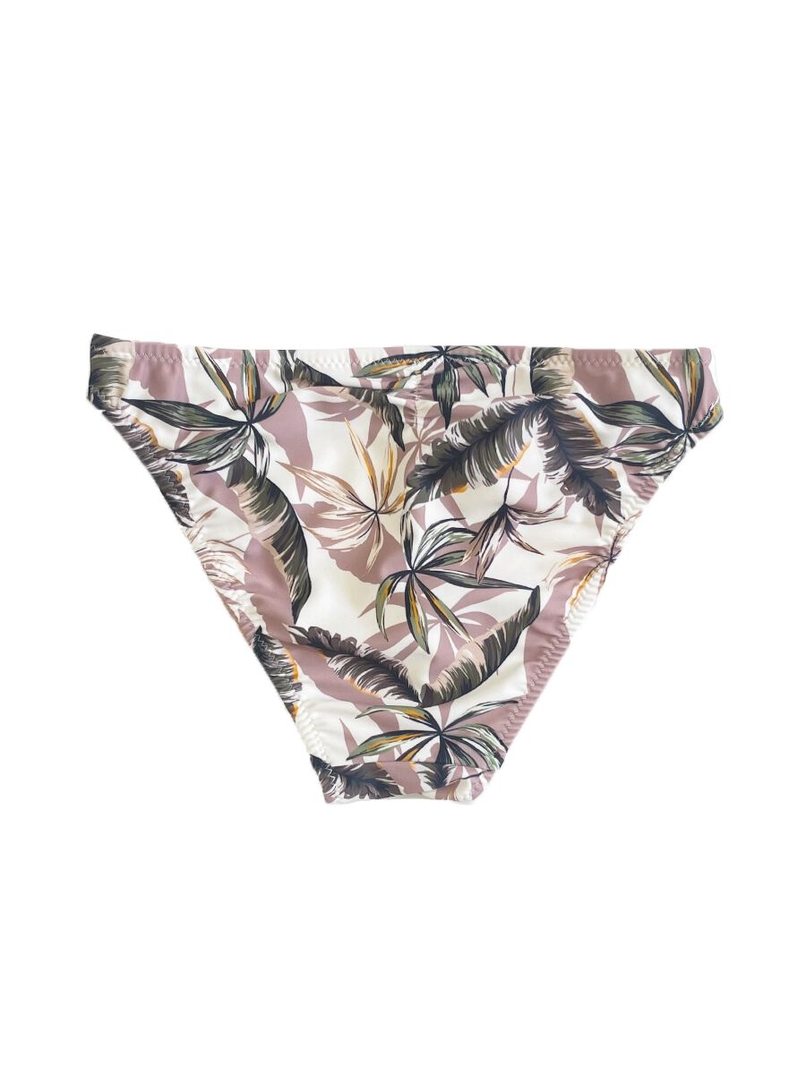 PEAK&PINE「ヴィンテージリーフ柄ショルダー三角ビキニ」|ビキニ|