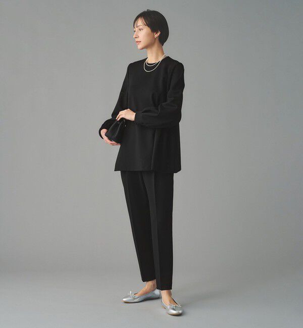 UNITED ARROWS「SPONGY タック テーパードパンツ」|スラックス|