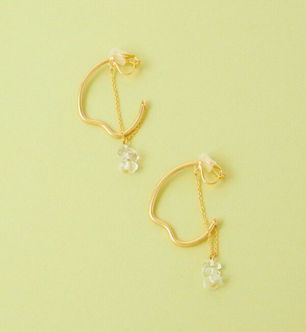 UNITED ARROWS green label relaxing「＜anisotea＞ Wave Hoop イヤリング」|イヤリング|GOLD