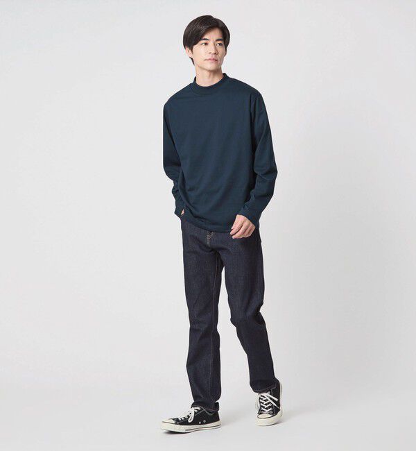 WEB限定】JUST fit デイリーモック 長袖 Tシャツ -吸水速乾・抗菌