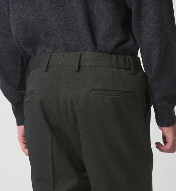 UNITED ARROWS green label relaxing「A+ ポリエステルツイード スタンダード イージー スラックス -ウォッシャブル・ストレッチ-」|スラックス|