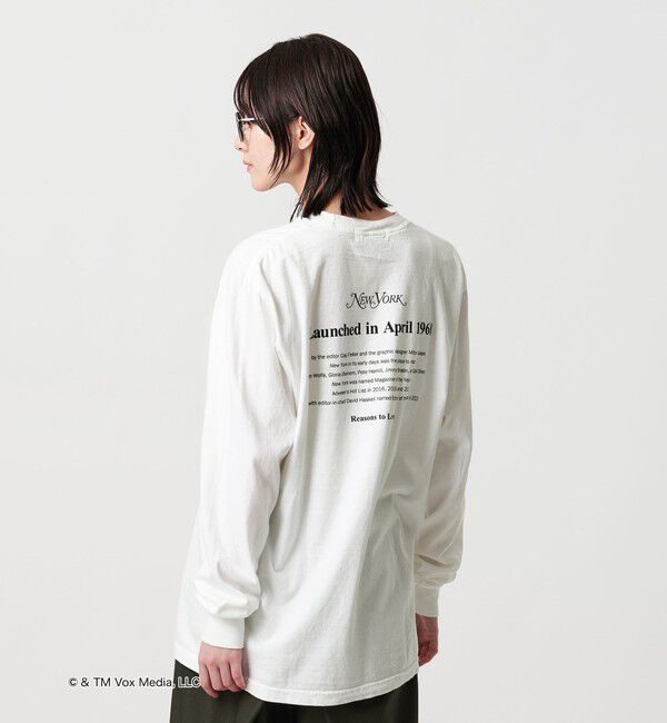 BEAUTY&YOUTH UNITED ARROWS「【別注】＜NEW YORK MAGAZINE＞ロングスリーブ Tシャツ」|Tシャツ・カットソー|WHITE