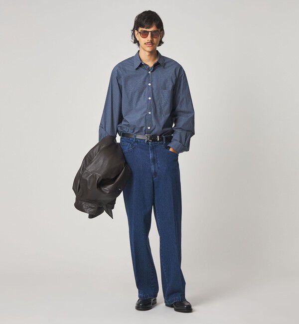 STEVEN ALAN「＜Steven Alan＞ オーガニックコットン マイクロチェック リバースシーム シャツ LOOSE」|シャツ・ブラウス|