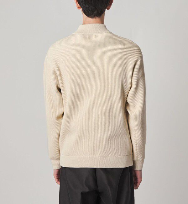 STEVEN ALAN「＜Steven Alan＞ T/C 9G アゼ ハーフジップ ドライバーズ ニット」|ニット・セーター|