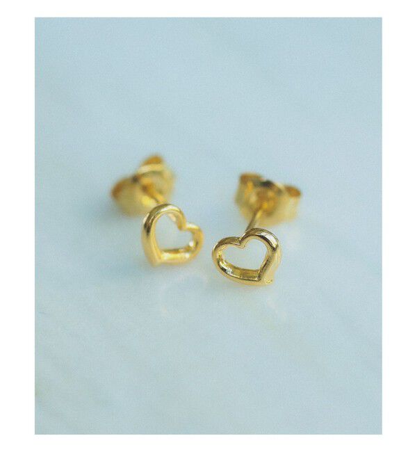 Ray BEAMS 「プチ フレーム ハート ピアス」|ピアス|
