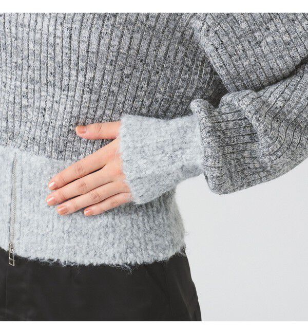 Ray BEAMS 「メランジ リブ ハイネック ニット」|ニット・セーター|