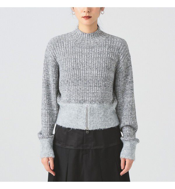 Ray BEAMS 「メランジ リブ ハイネック ニット」|ニット・セーター|