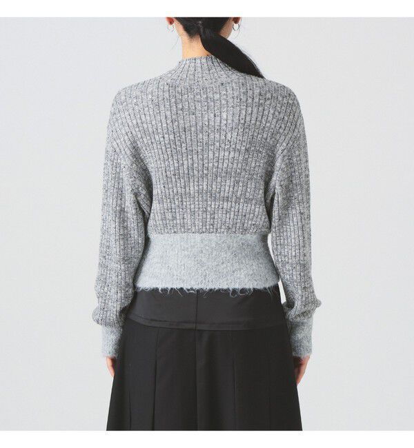 Ray BEAMS 「メランジ リブ ハイネック ニット」|ニット・セーター|