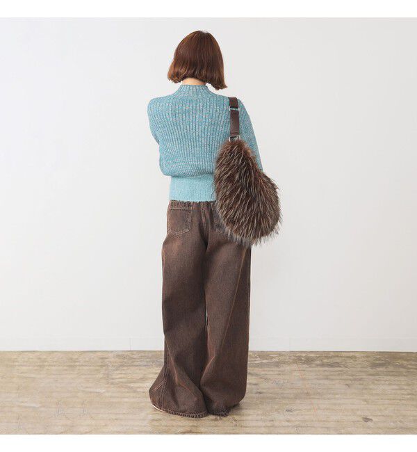 Ray BEAMS 「メランジ リブ ハイネック ニット」|ニット・セーター|