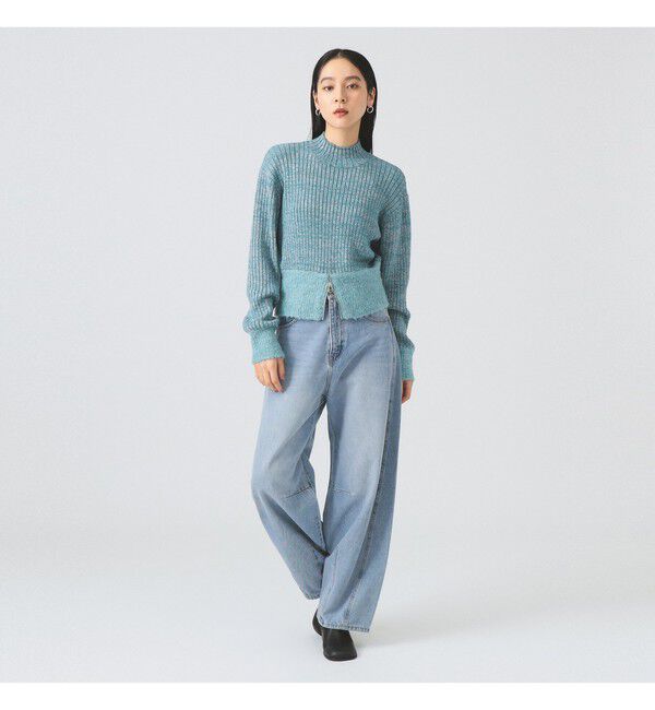 Ray BEAMS 「メランジ リブ ハイネック ニット」|ニット・セーター|