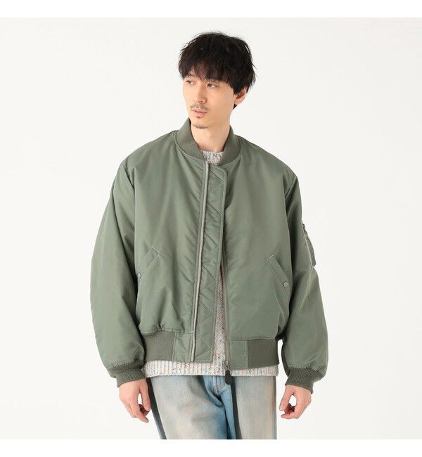 BEAMS「リラックスフィット THERMOLITE(R) MA-1 （撥水）」|ブルゾン・スタジャン|