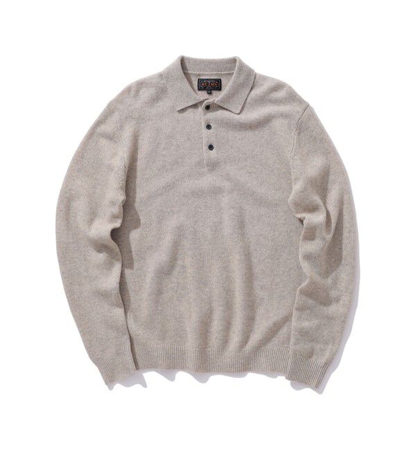 BEAMS PLUS「BEAMS PLUS / 9ゲージ ニット ポロ」|ポロシャツ|BEIGE