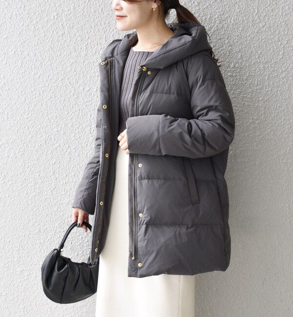 SHIPS for women「*〈手洗い可能〉ショールカラー ミディ ダウン ◇」|その他|