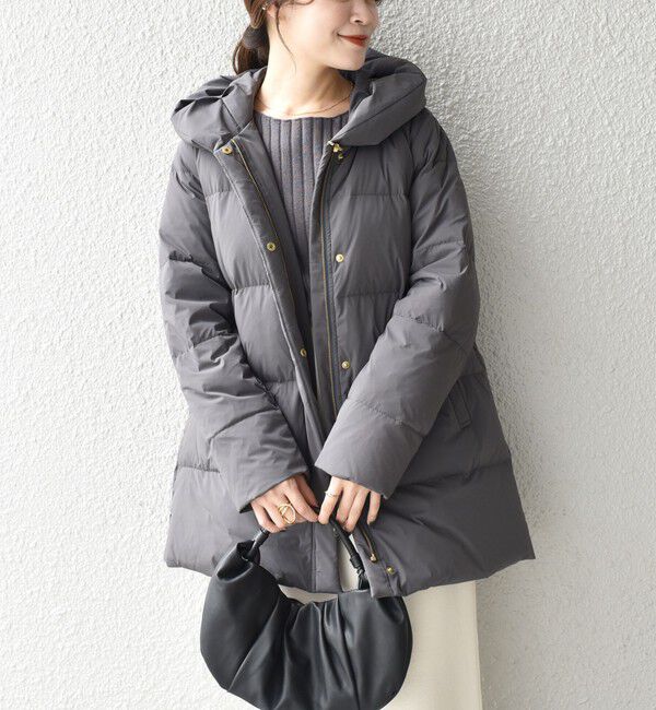 SHIPS for women「*〈手洗い可能〉ショールカラー ミディ ダウン ◇」|その他|