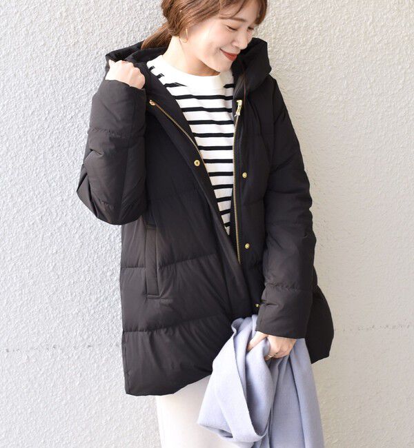 SHIPS for women「*〈手洗い可能〉ショールカラー ミディ ダウン ◇」|その他|